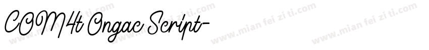 COM4t Ongac Script字体转换